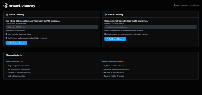 Network Discovery Screenshot